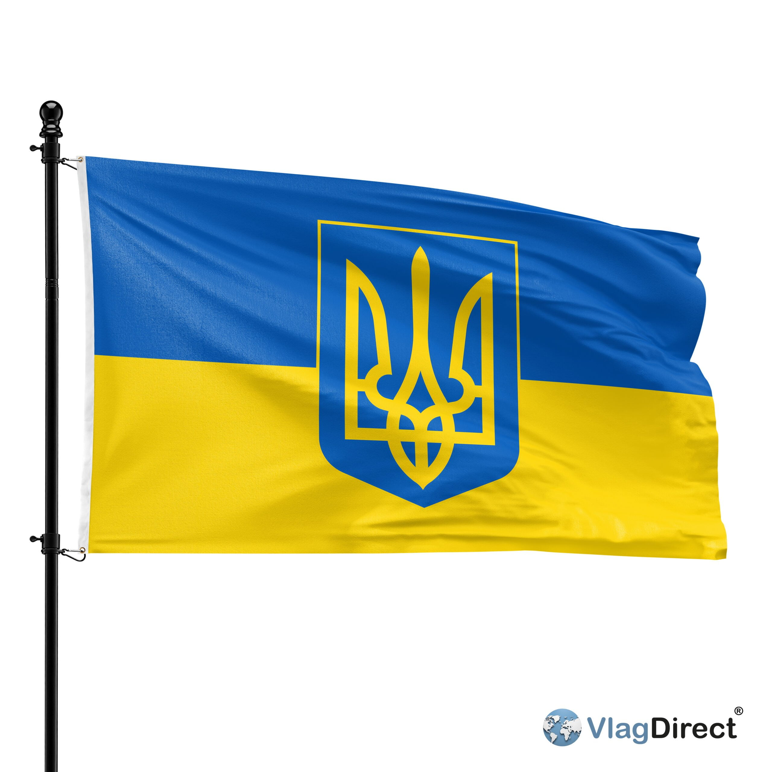 Oekraïne met wapen vlag