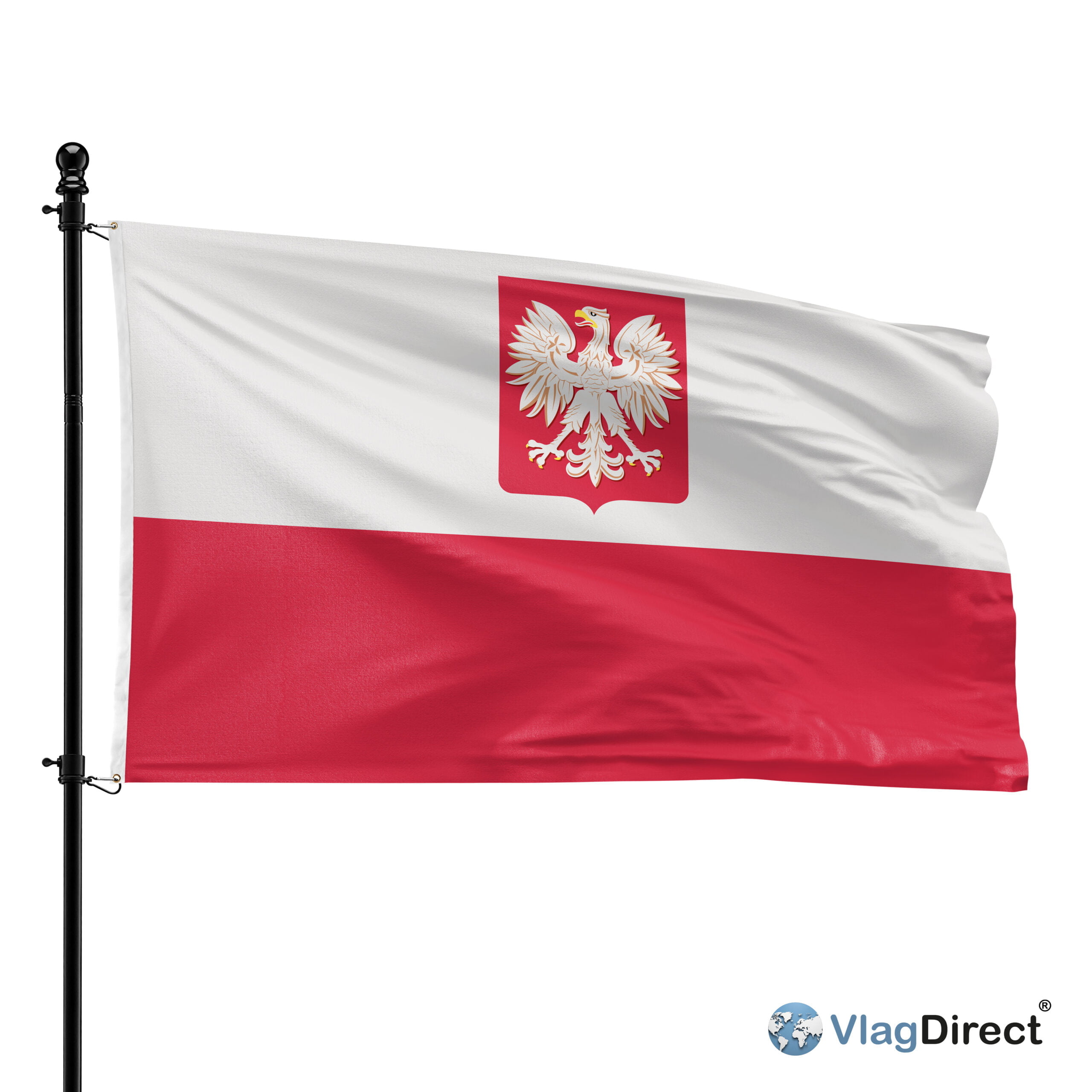 Polen met wapen vlag