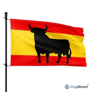 Spanje met spier vlag