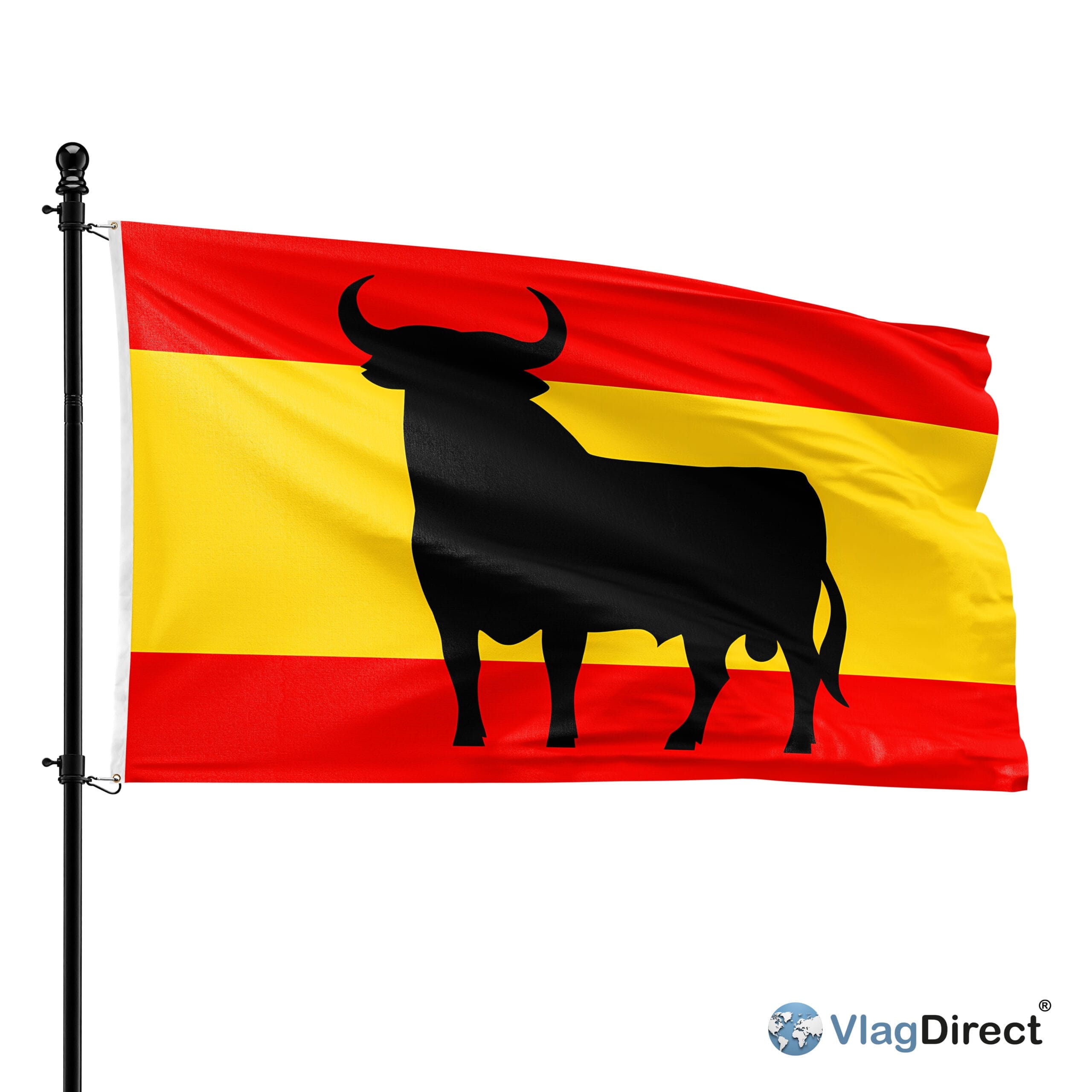 Spanje met spier vlag