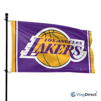 Los Angeles Lakers vlag - Los Angeles Lakers basketbalteam vlag - 90 x 150 cm.