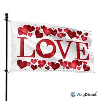 Valentijnsdag vlag - Liefdes vlag - 90 x 150 cm.