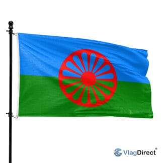 Zigeuner vlag - Roma vlag - 90 x 150 cm.